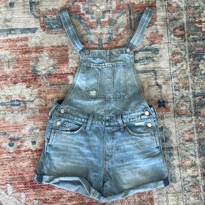 Lucky Brand denim overall shorts